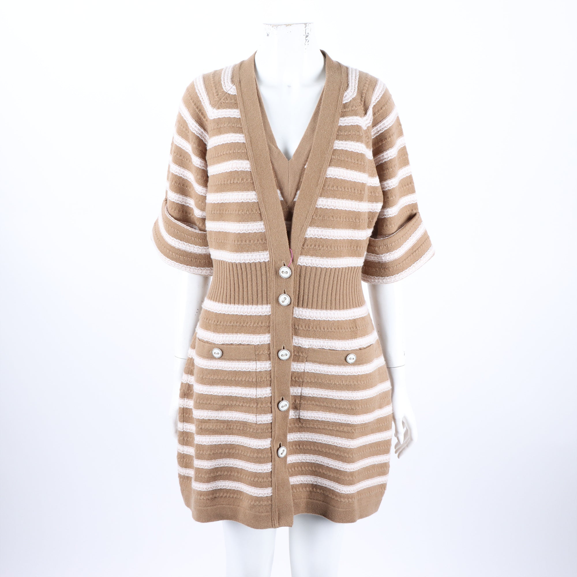 Chanel Twin Set – Cashmere – Ivory and Beige