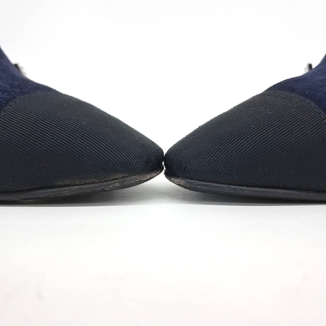 Chanel Mule – Suede – Navy