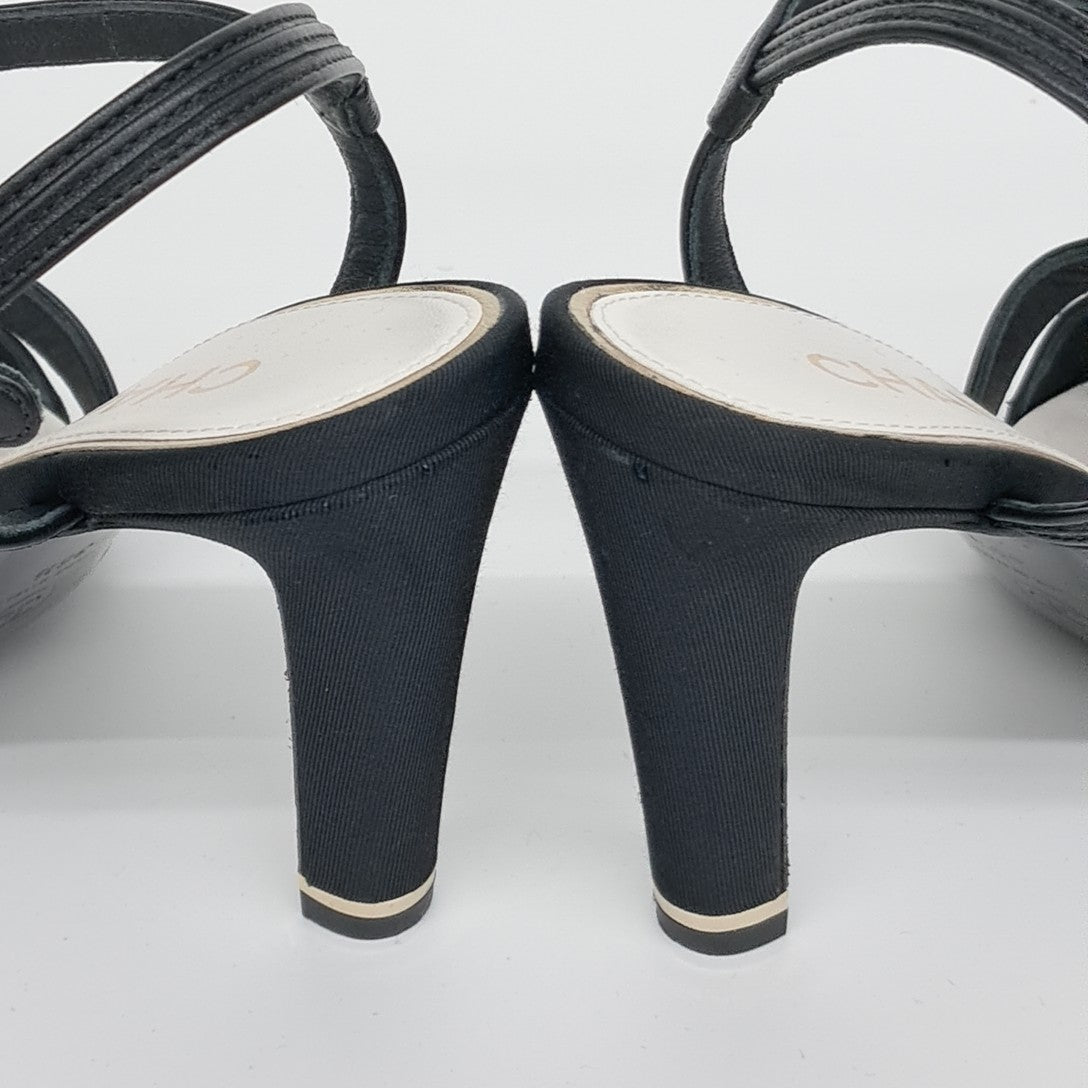 Chanel Slingback – Leather – Black