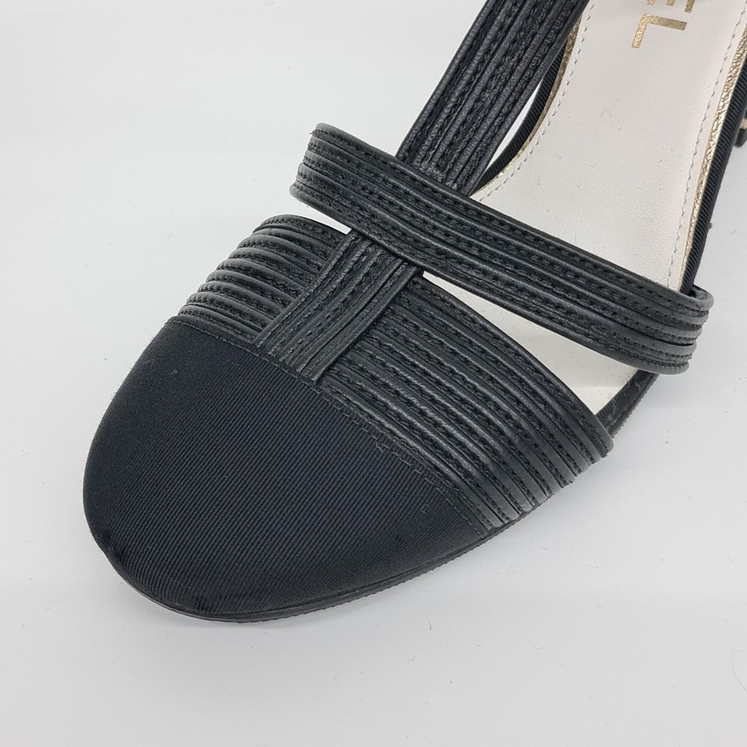 Chanel Slingback – Leather – Black