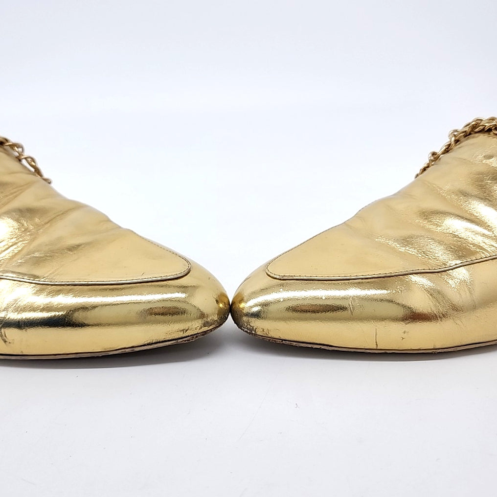 Chanel Mule – Leather – Gold