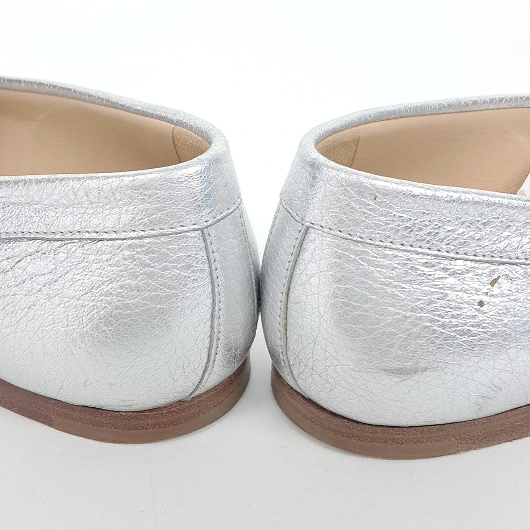Chanel Loafers – Leather – Silver