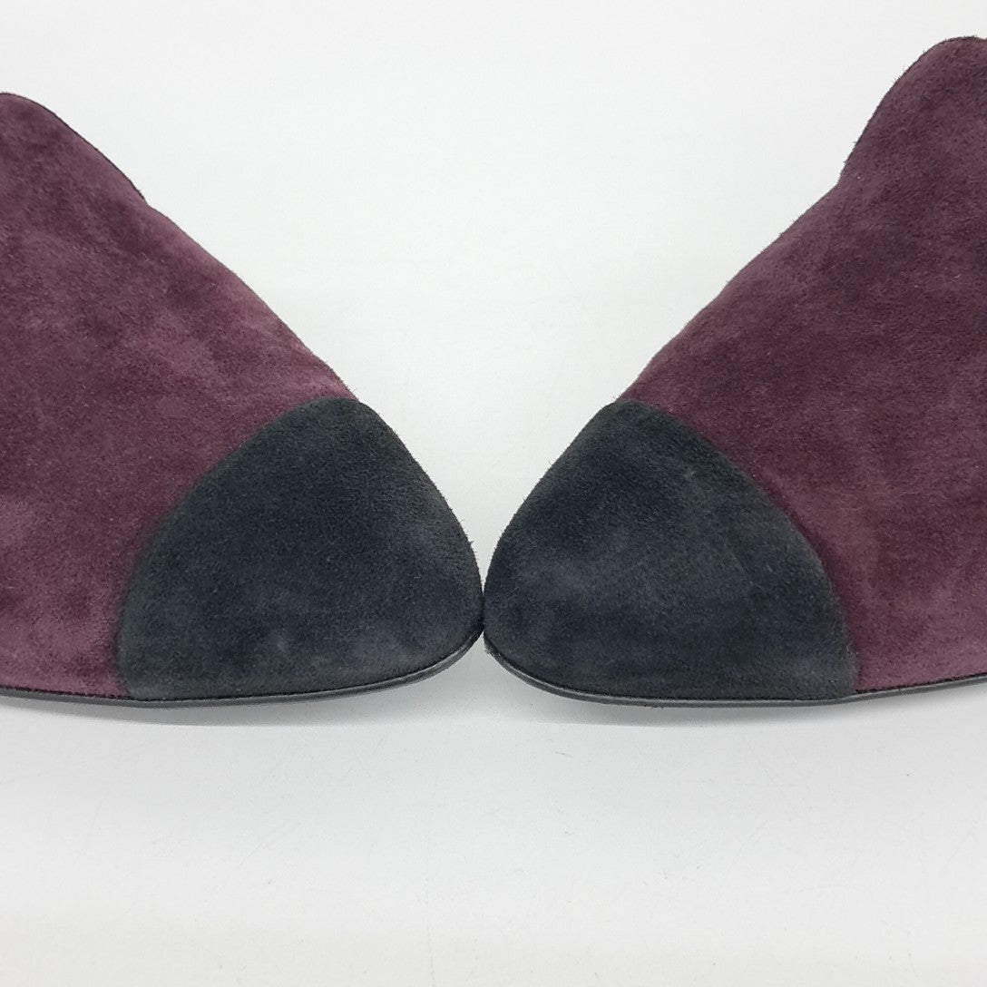 Chanel Flats & Mules – Suede – Purple