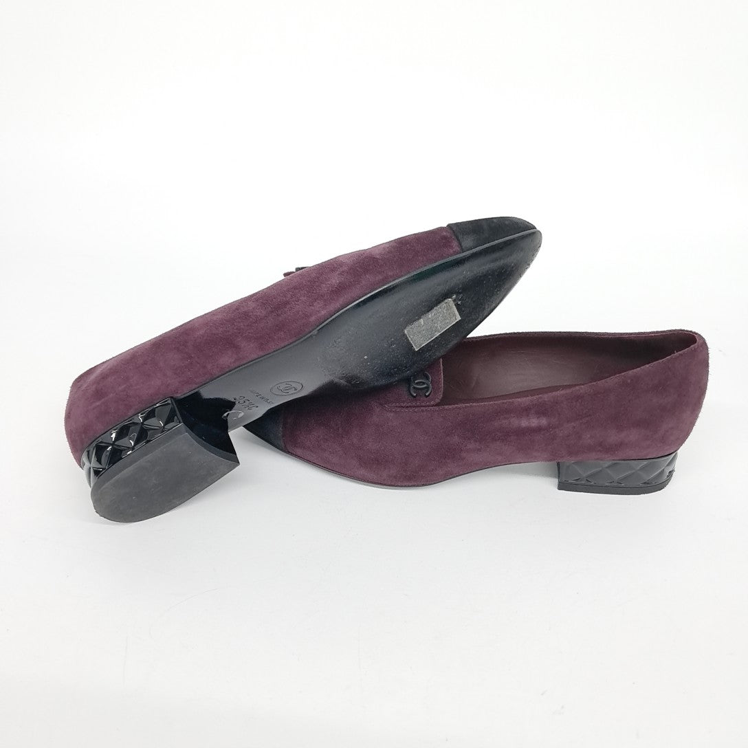 Chanel Flats & Mules – Suede – Purple