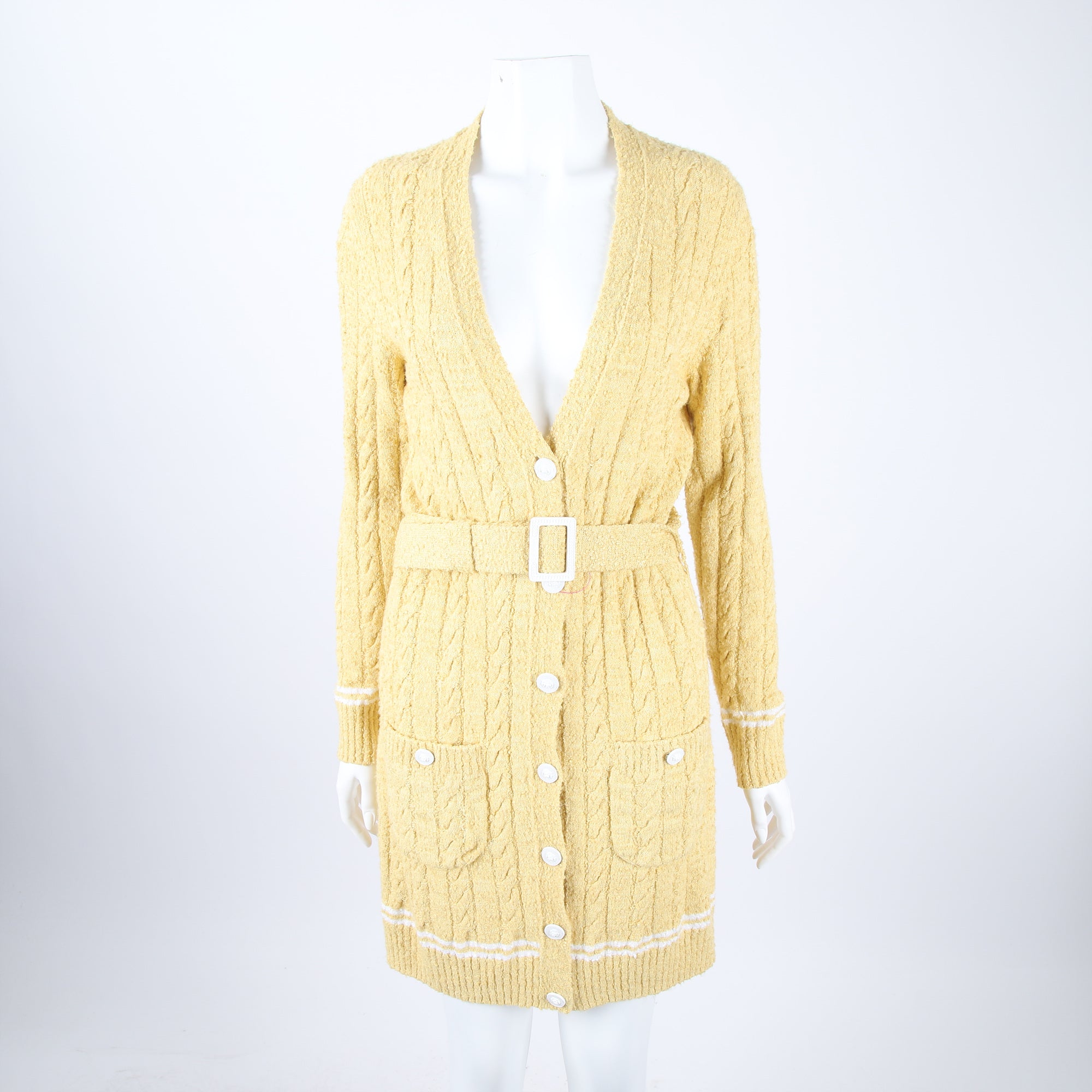Chanel Cardigan – Wool – Yellow