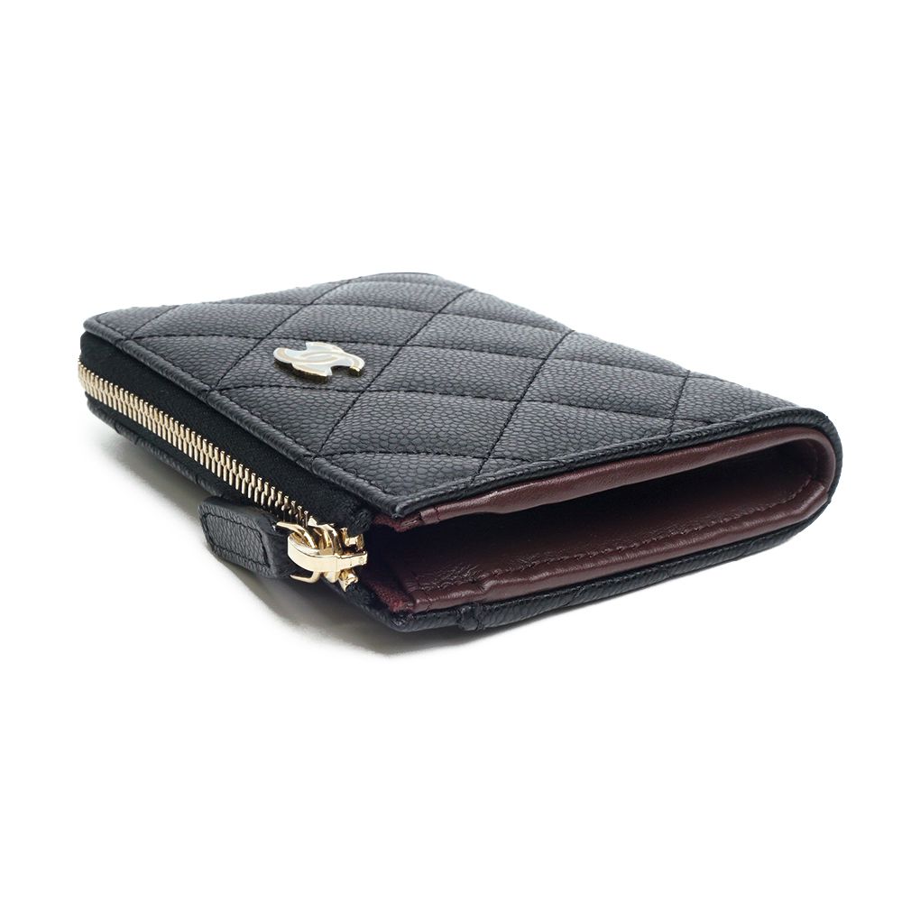 Chanel Card Wallet – Caviar Leather – Black