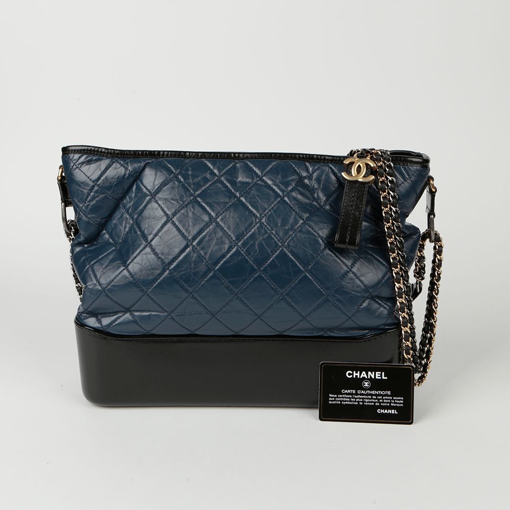 Chanel Gabrielle – Calfskin Leather – Navy
