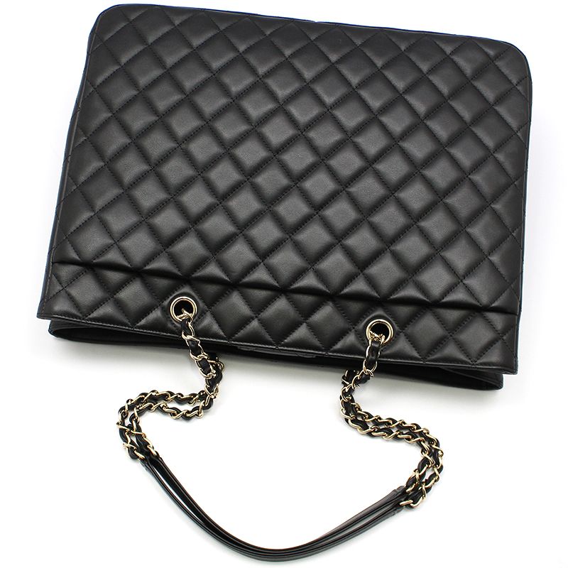 Chanel Shoulder Bag – Lambskin Leather – Black – Gold Hardware
