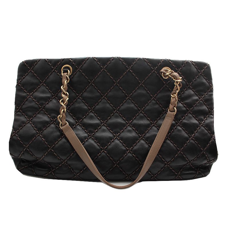 Chanel Shoulder Bag – Calfskin Leather – Black – Gold Hardware