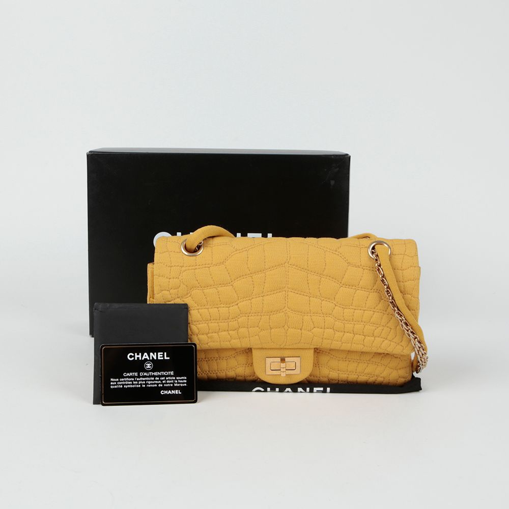 Chanel 2.55 Reissue – Cotton – Yellow – Gold Hardware