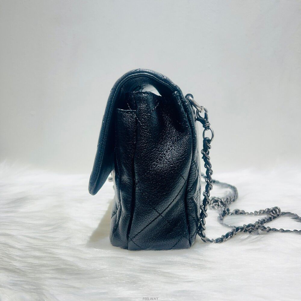 Chanel Boy – Caviar Leather – Black – Silver Hardware