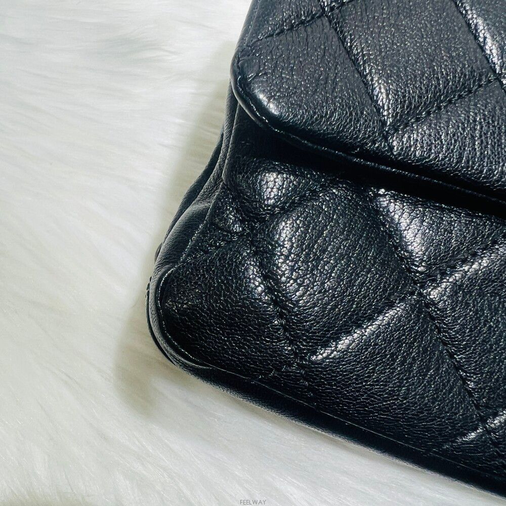 Chanel Boy – Caviar Leather – Black – Silver Hardware