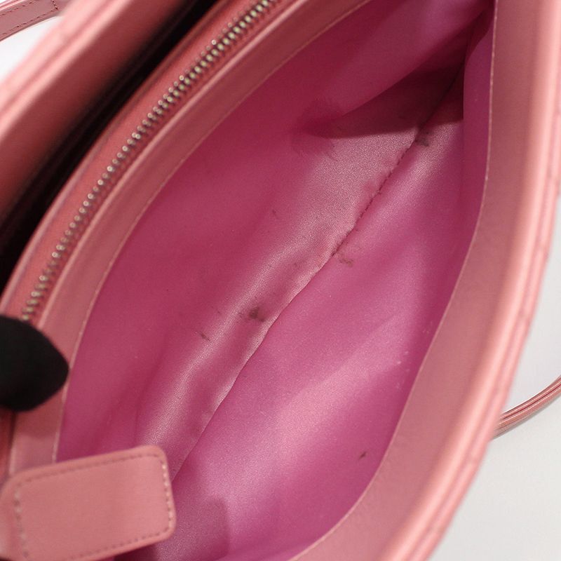 Chanel Shoulder Bag – Lambskin Leather – Pink – Silver Hardware