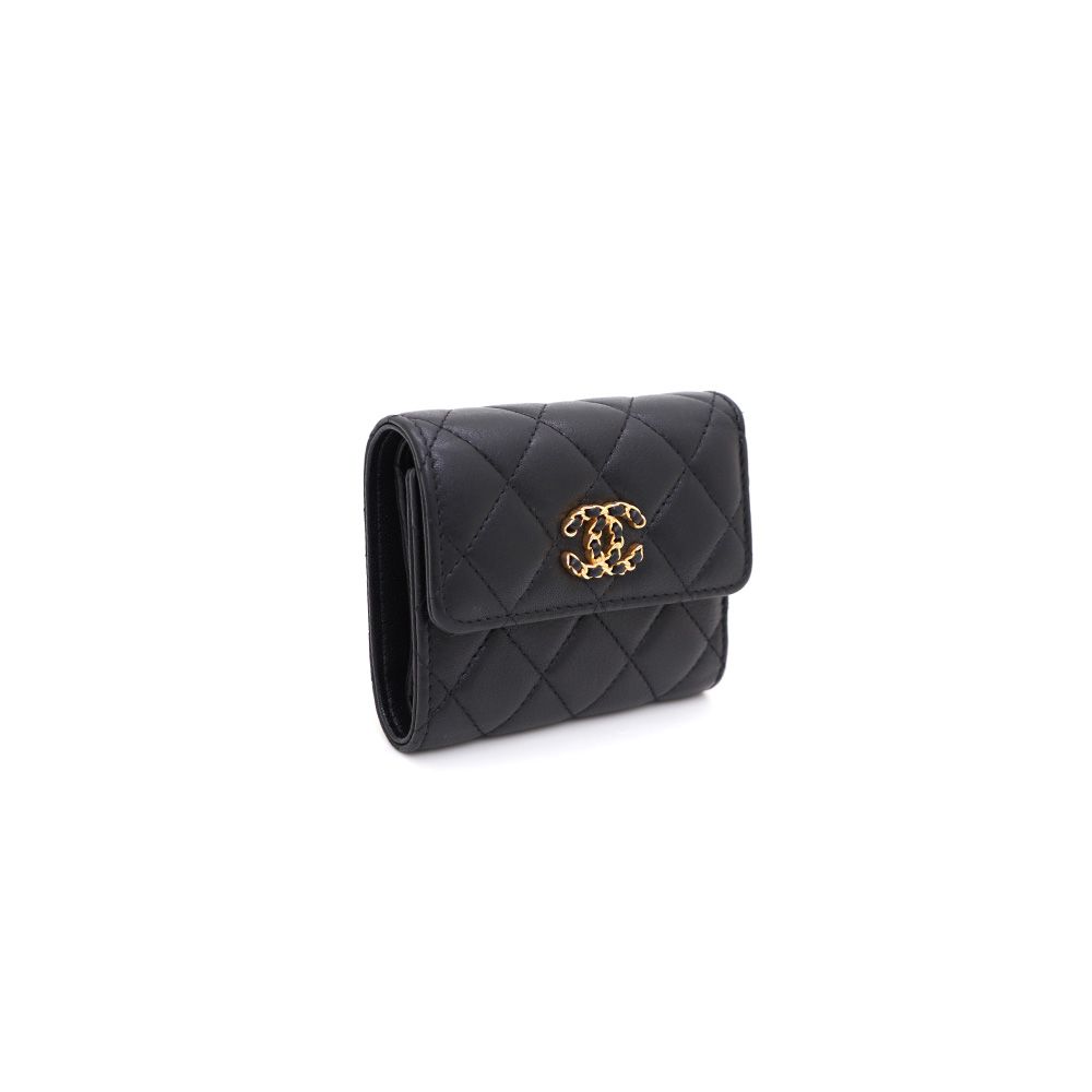Chanel Flap Wallet – Lambskin Leather – Black