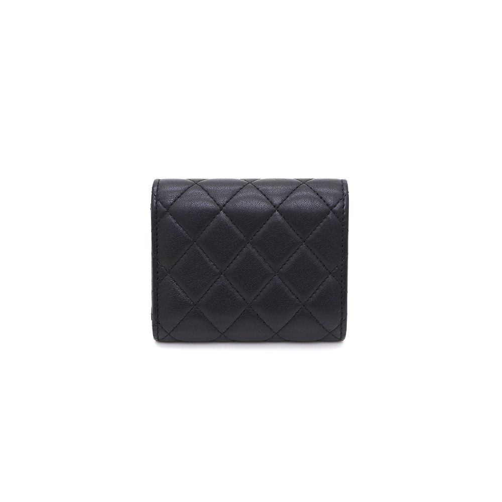 Chanel Flap Wallet – Lambskin Leather – Black