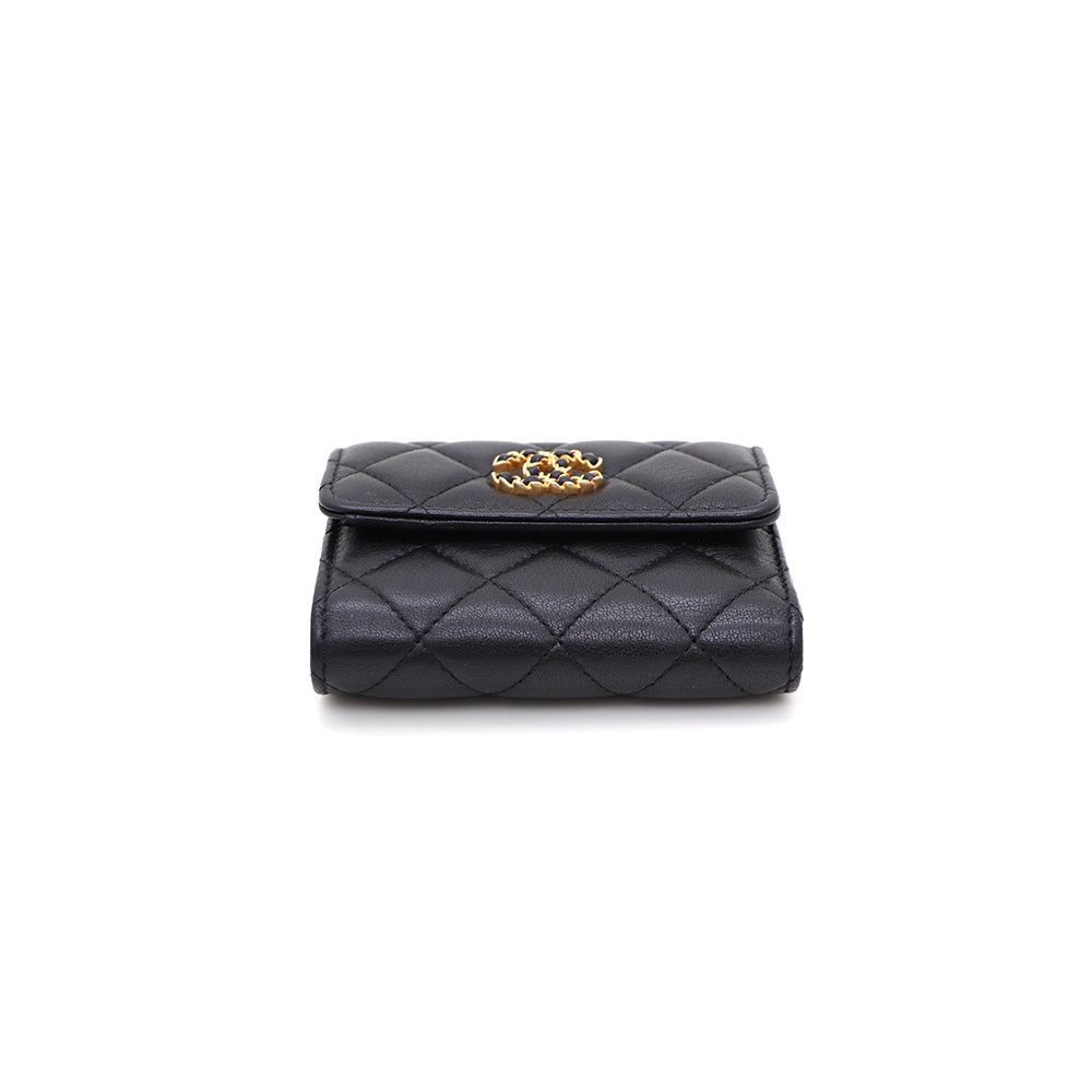 Chanel Flap Wallet – Lambskin Leather – Black