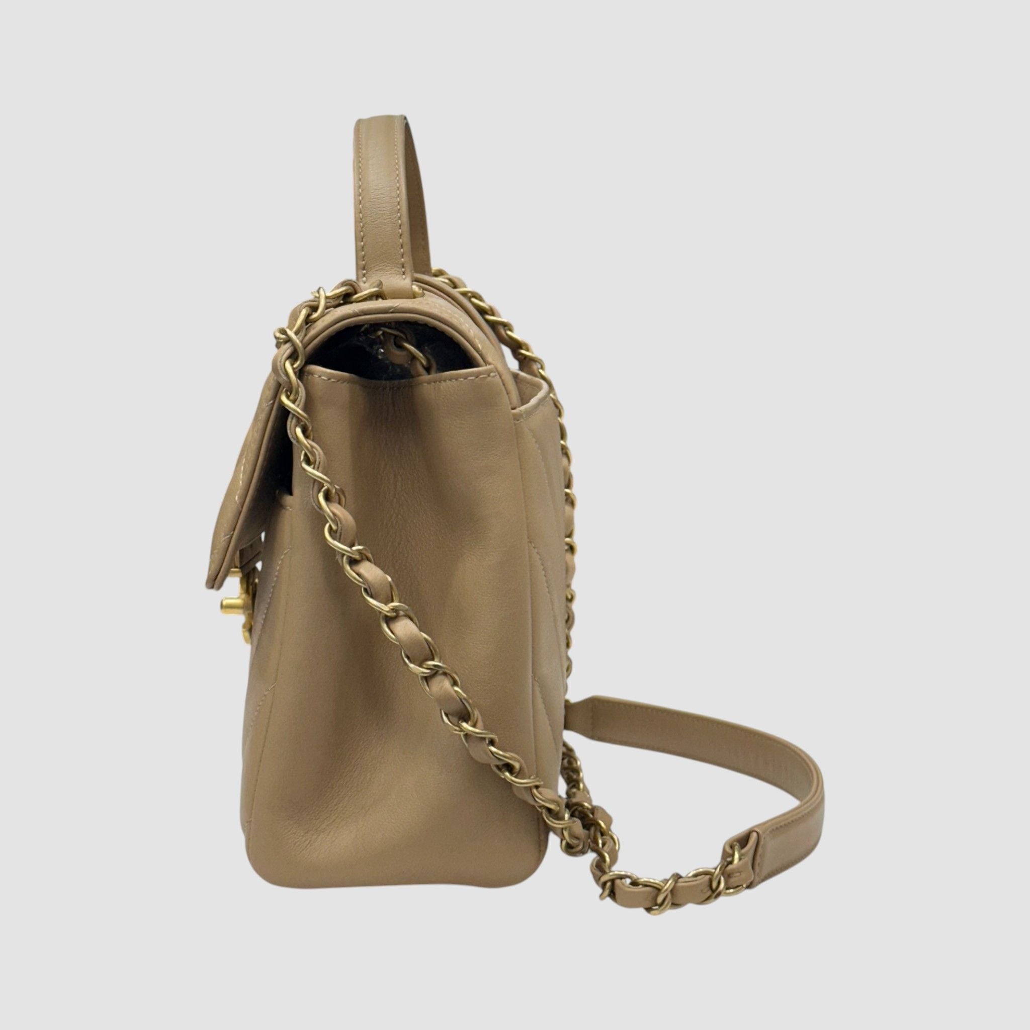 Chanel Top Handle Bag – Calfskin Leather