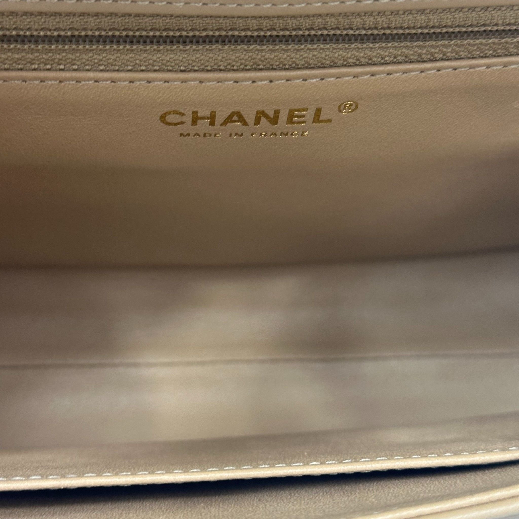 Chanel Top Handle Bag – Calfskin Leather