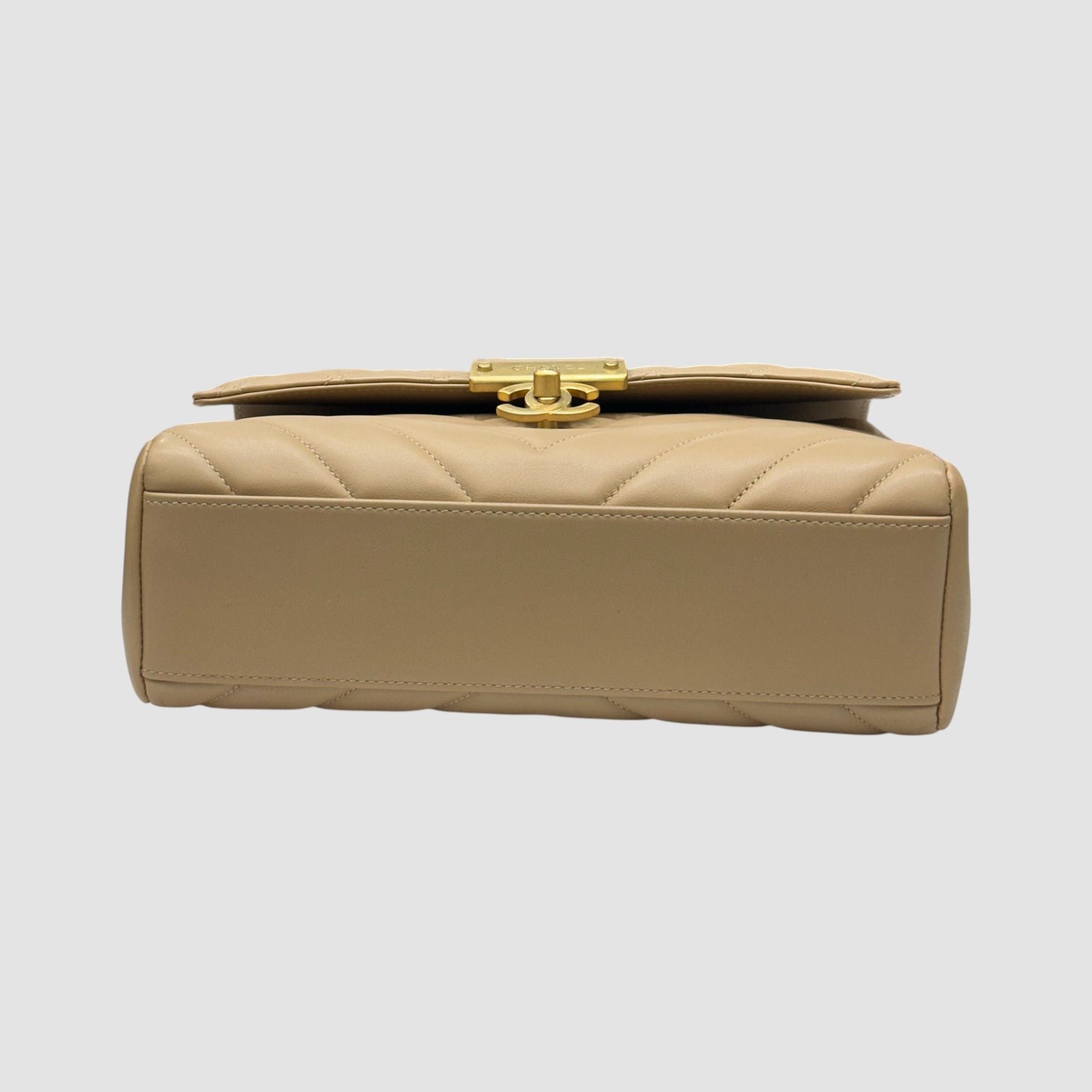 Chanel Top Handle Bag – Calfskin Leather