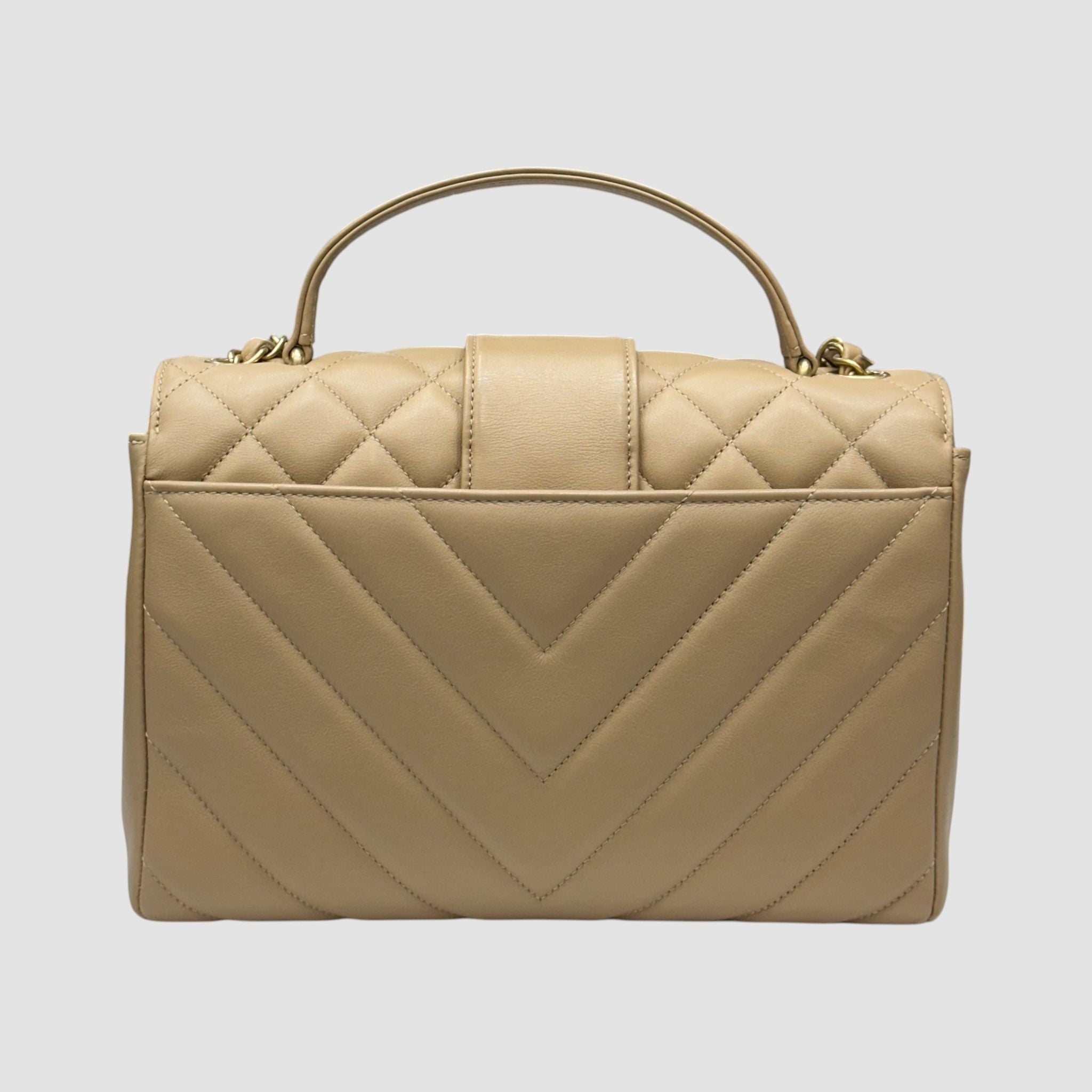 Chanel Top Handle Bag – Calfskin Leather