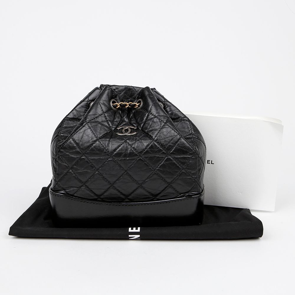 Chanel Gabrielle Small Backpack – Calfskin Leather – Black – Mixed Hardware