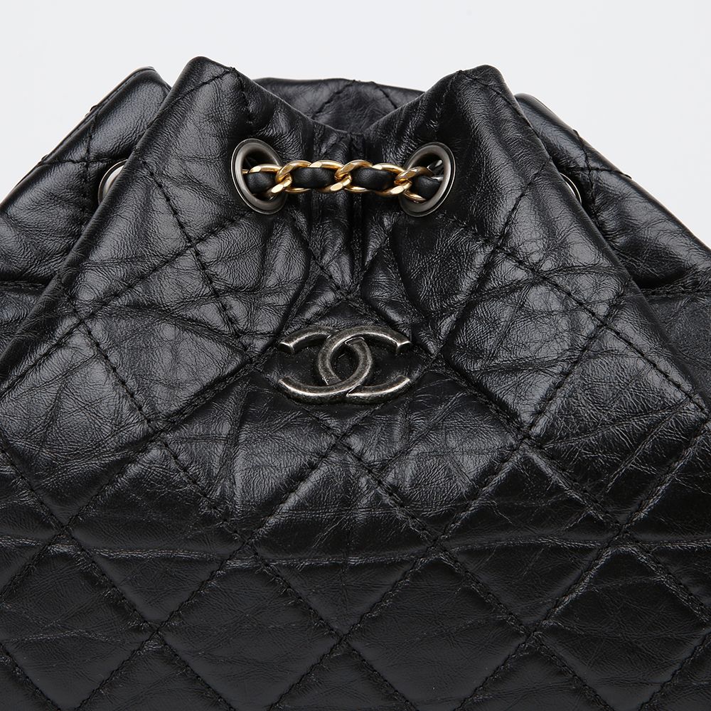 Chanel Gabrielle Small Backpack – Calfskin Leather – Black – Mixed Hardware