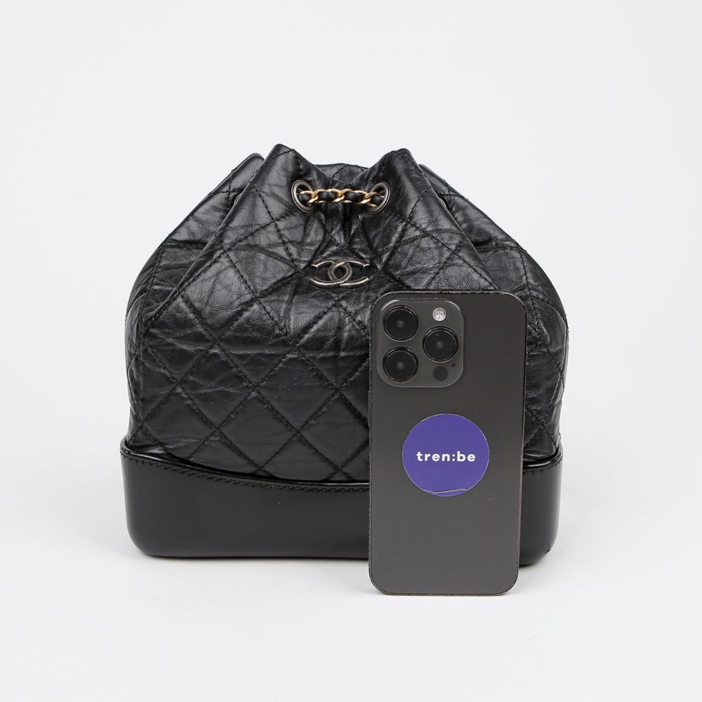 Chanel Gabrielle Small Backpack – Calfskin Leather – Black – Mixed Hardware