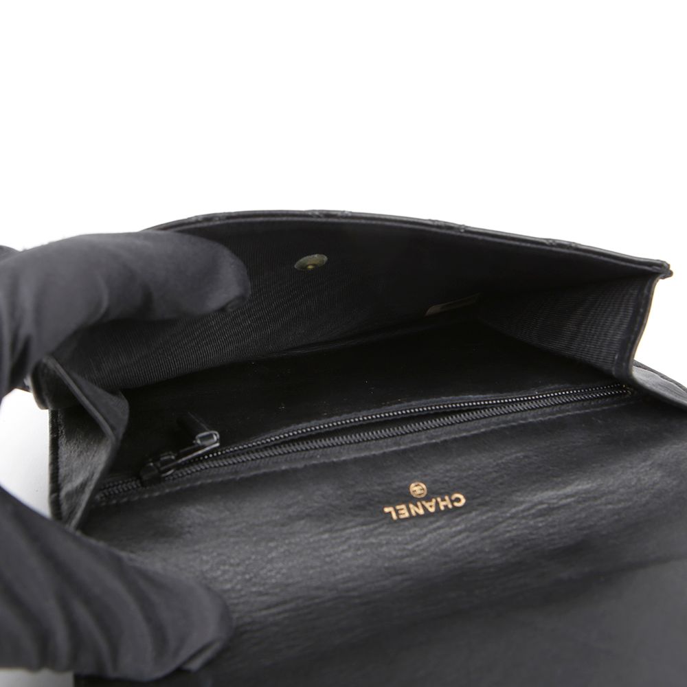 Chanel Flap Bag – Calfskin Leather – Black – Gold Hardware