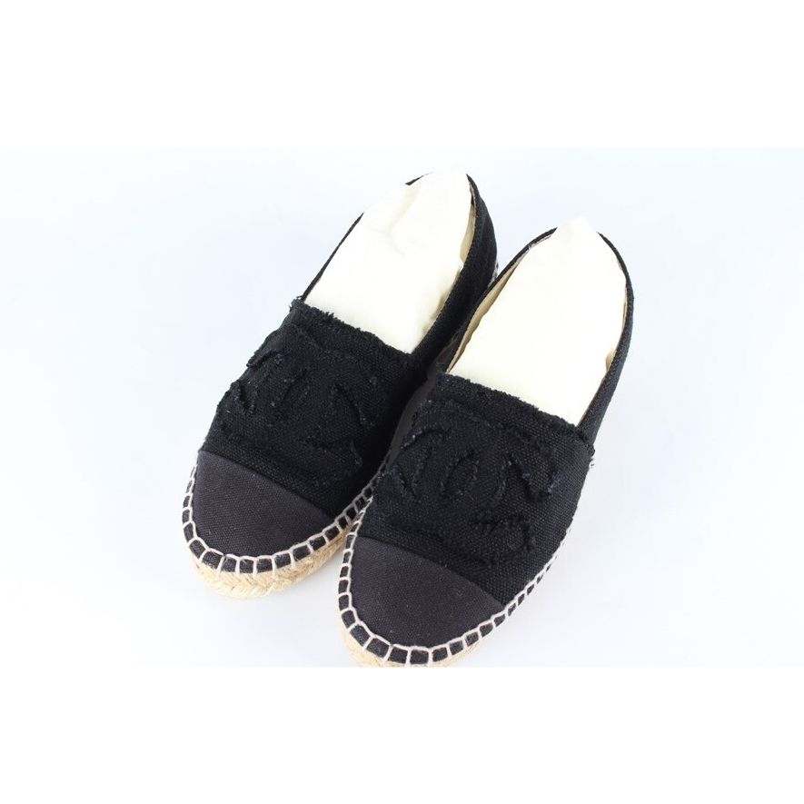 Chanel Espadrilles – Canvas – Black
