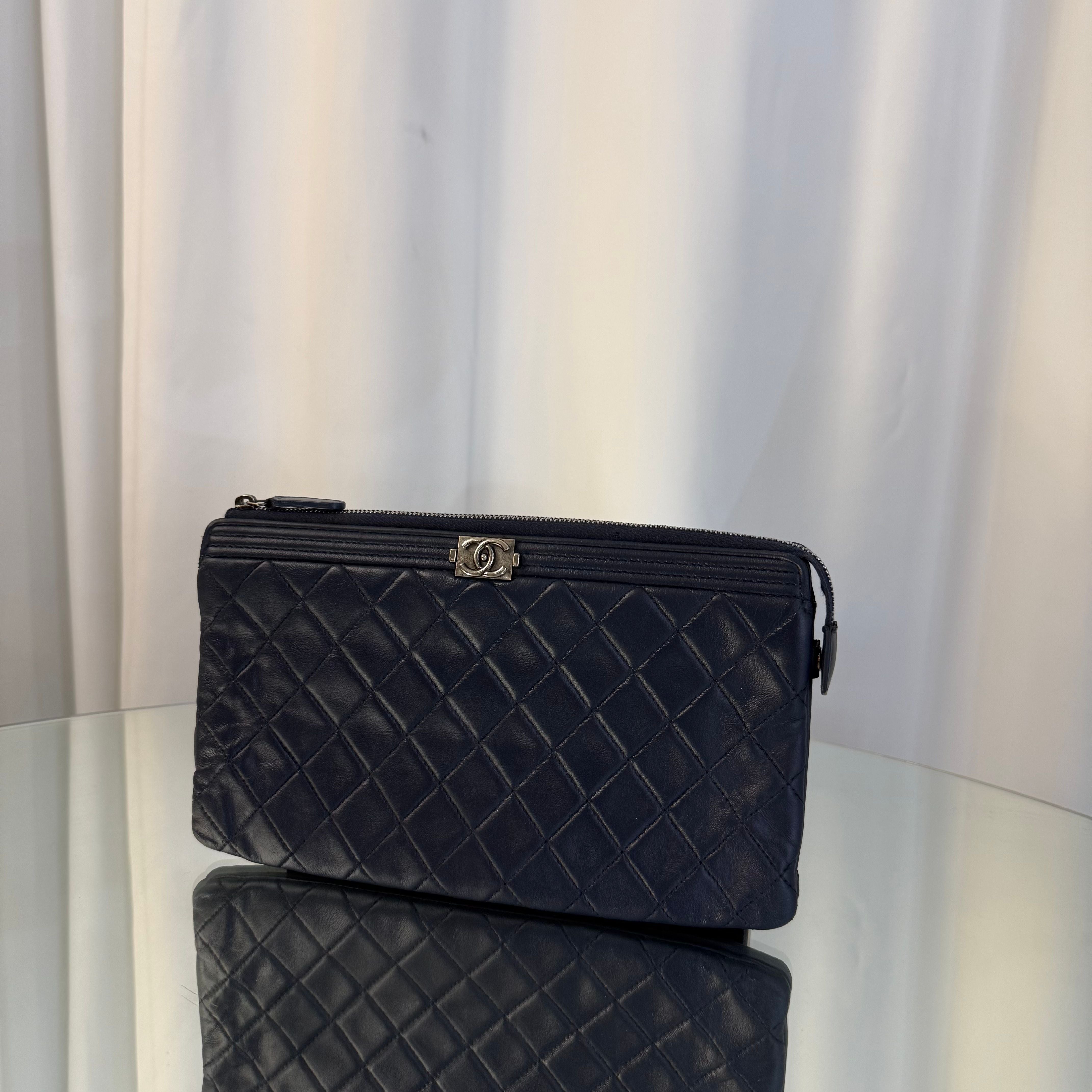 Boy Double Zipper Pouch