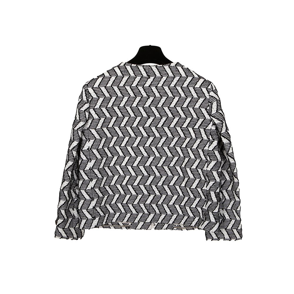 Geometric Tweed Jacket 40