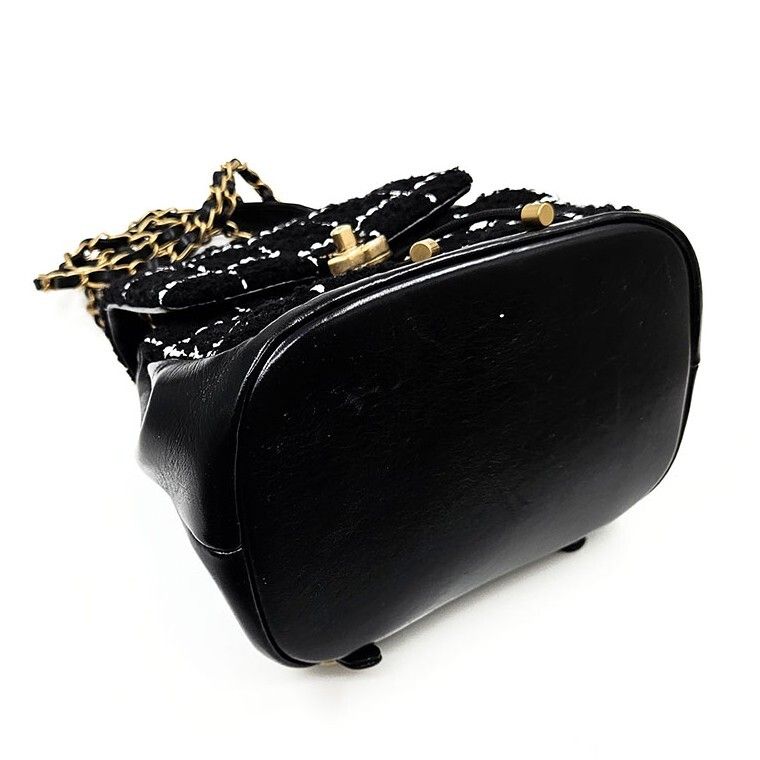 Chanel Backpack – Tweed – Black