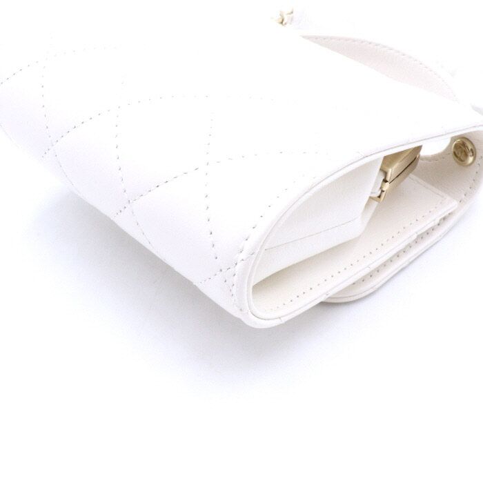 Chanel WOC mini – Lambskin Leather – White – Gold Hardware