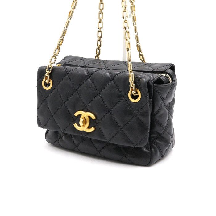 Chanel Flap Bag – Caviar Leather – Black – Gold Hardware
