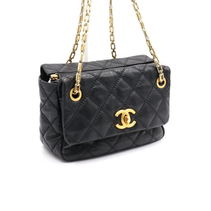 Chanel Flap Bag – Caviar Leather – Black – Gold Hardware