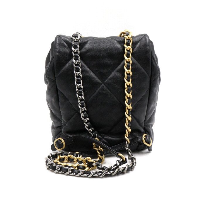 Chanel Backpack – Lambskin Leather – Black – Gold Hardware