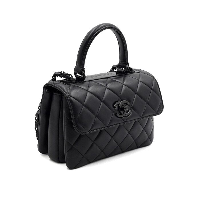Chanel Trendy CC – Lambskin Leather – Black – Gold Hardware
