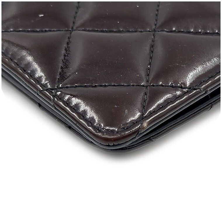 Chanel Long Wallet – Patent Leather – Black