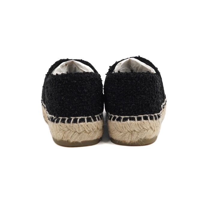 Chanel Espadrille Sneakers – Tweed – Black
