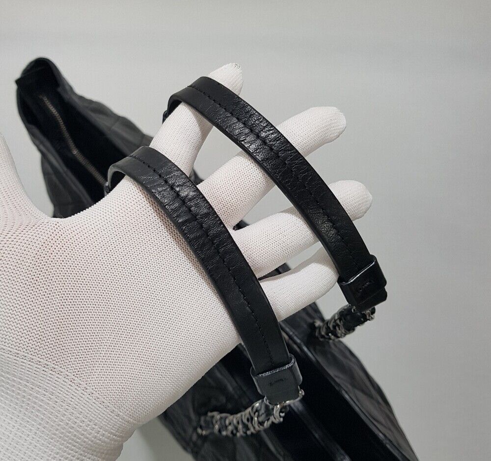 Chanel Shoulder Bag – Lambskin Leather – Grey Hardware