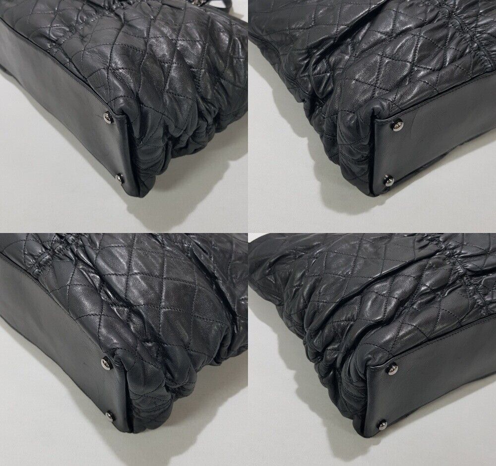 Chanel Shoulder Bag – Lambskin Leather – Grey Hardware
