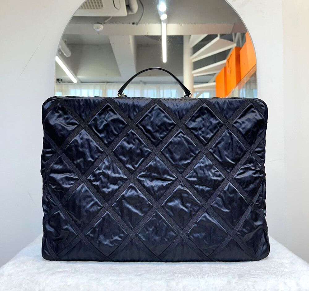 Chanel Travel Bag – Nylon – Black – Gold Hardware