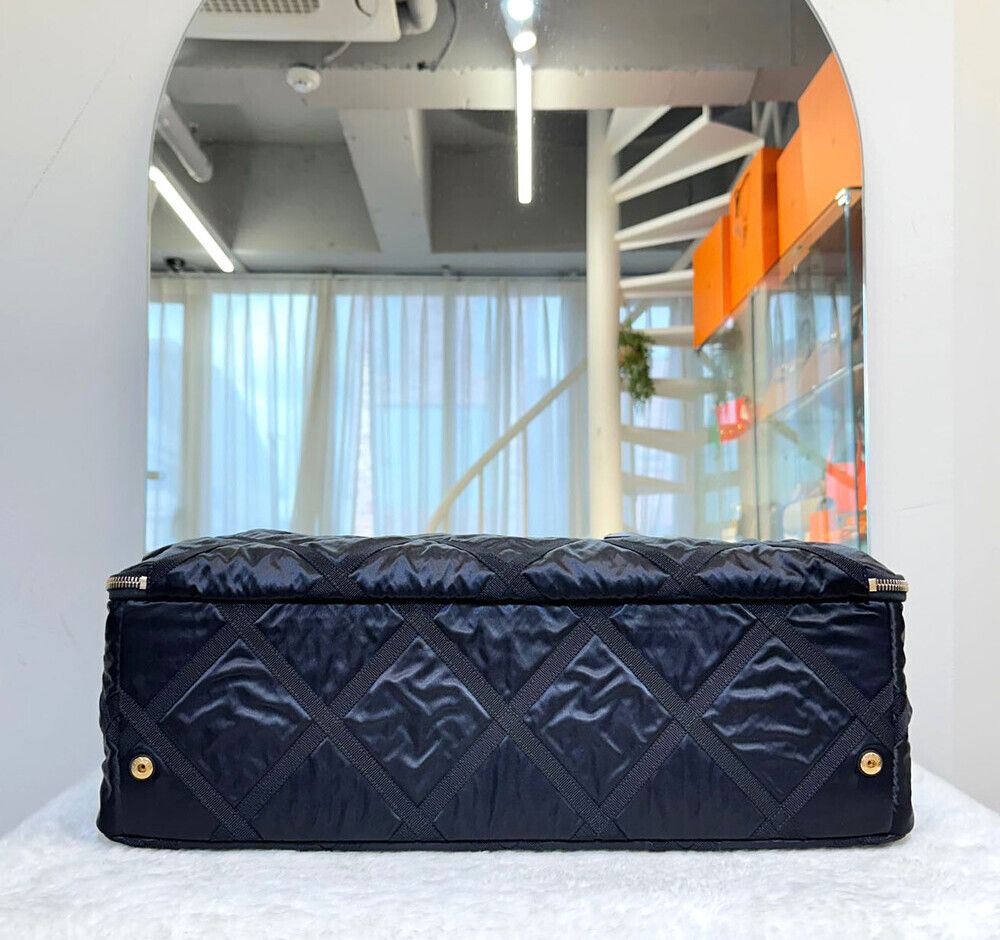 Chanel Travel Bag – Nylon – Black – Gold Hardware