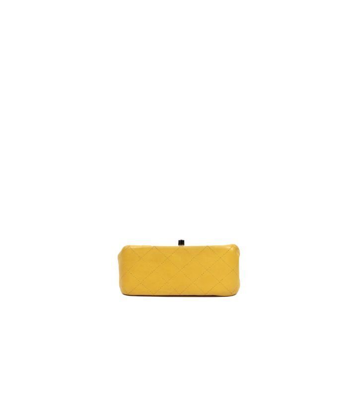 Chanel Shoulder Bag – Lambskin Leather – Yellow – Gold Hardware