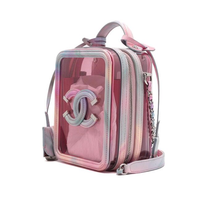 Chanel Vanity Case – PVC – Multicolor – Silver Hardware