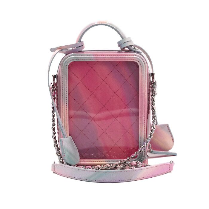Chanel Vanity Case – PVC – Multicolor – Silver Hardware