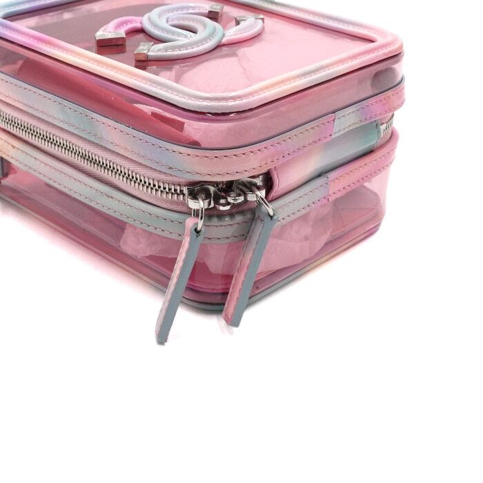 Chanel Vanity Case – PVC – Multicolor – Silver Hardware