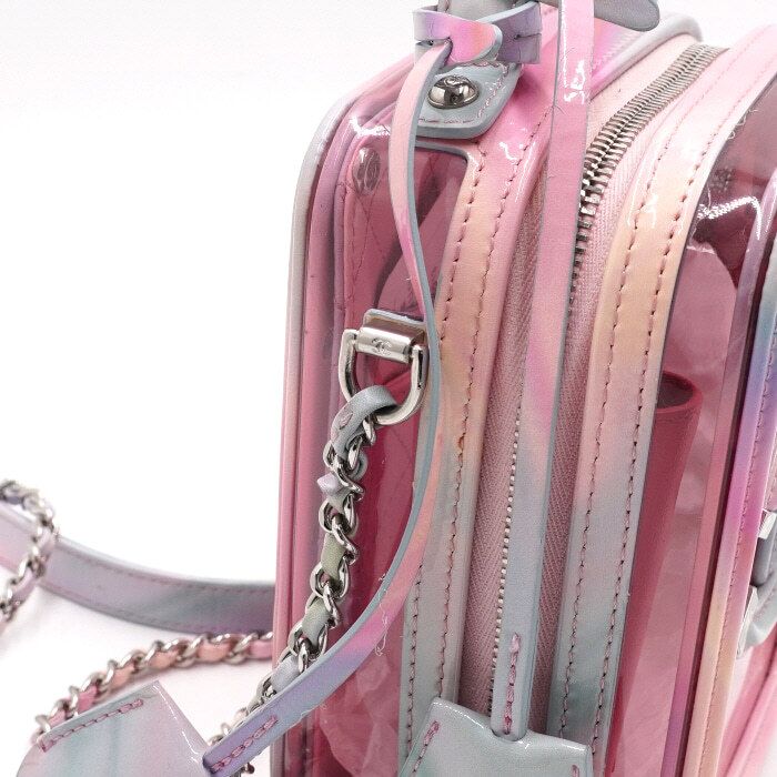 Chanel Vanity Case – PVC – Multicolor – Silver Hardware