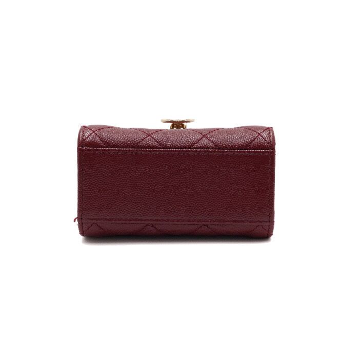 Chanel Crossbody Bag – Caviar Leather – Red – Gold Hardware