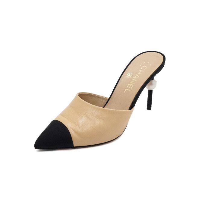 Chanel Mule – Goatskin Leather – Beige